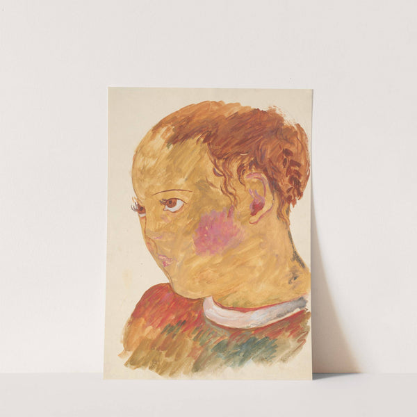 Głowa dziewczynki. (1920) by Tadeusz Makowski