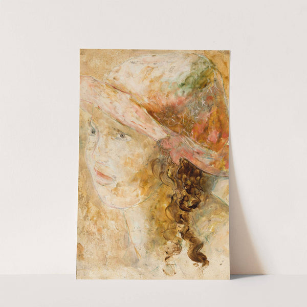 Głowa dziewczynki w lokach by Tadeusz Makowski