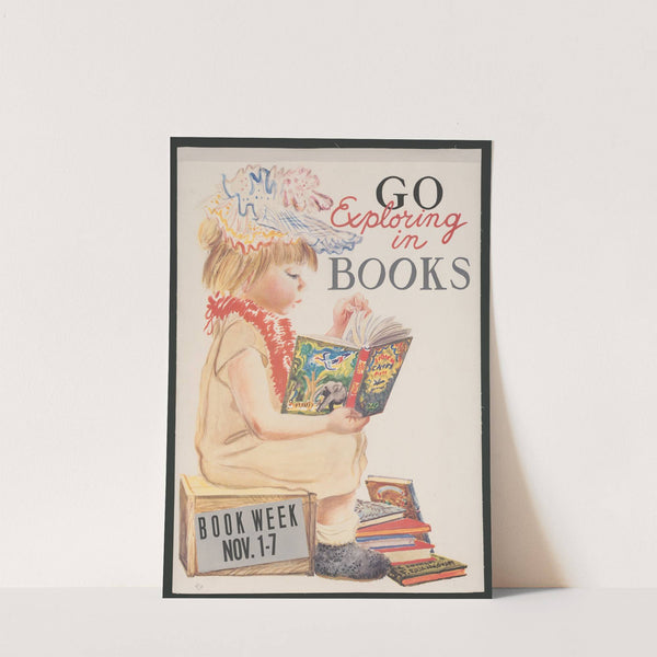 Go exploring in books. Book week Nov. 1-7 (1961) by Feodor Rojankovsky