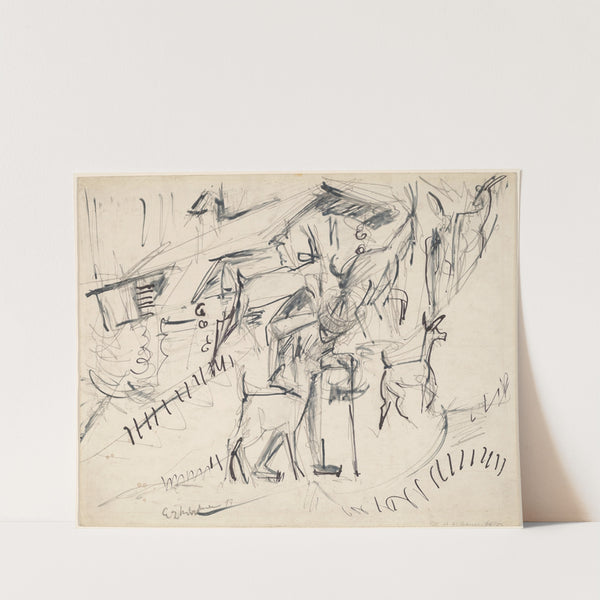 Goatherd with Goats (1917) by Ernst Ludwig Kirchner