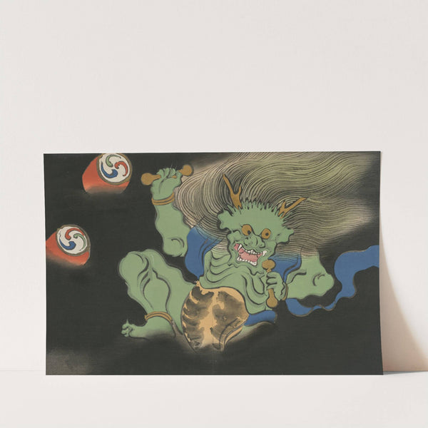 God of Thunder (Raijin) (Kaminari) (1909-1910) by Kamisaka Sekka