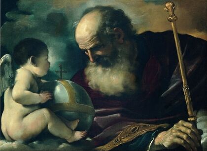 God The Father And Angel (1620)