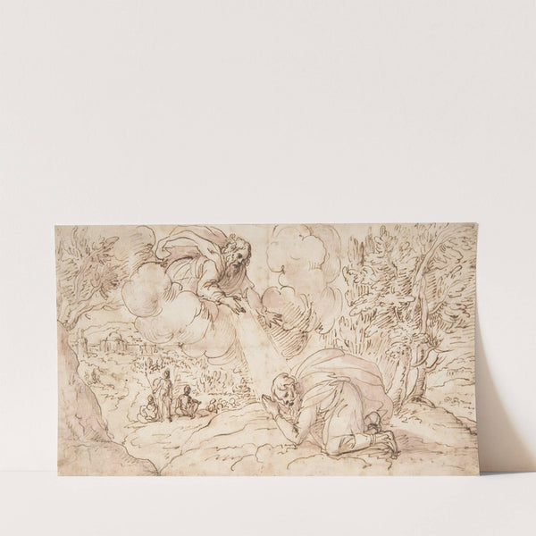 God the Father Appearing to a Kneeling Figure (1612–75) by Domenico Gargiulo