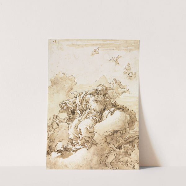 God the Father with Symbol of the Trinity (1758 or after) by Giovanni Domenico Tiepolo