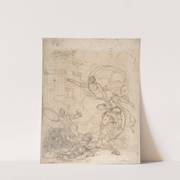 Goddess Inciting a Warrior by Francesco Albani