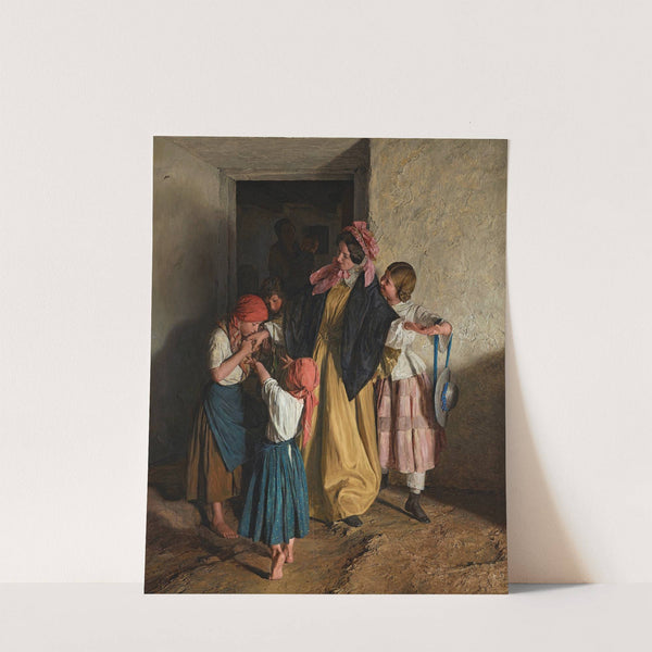 Godmother’s Farewell (After Confirmation) (1859) by Ferdinand Georg Waldmüller