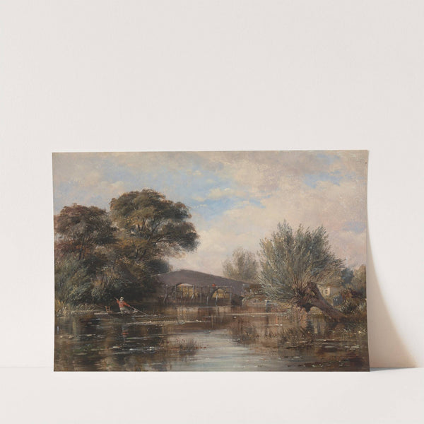 Godstow Bridge near Oxford (1835) by Edward William Cooke