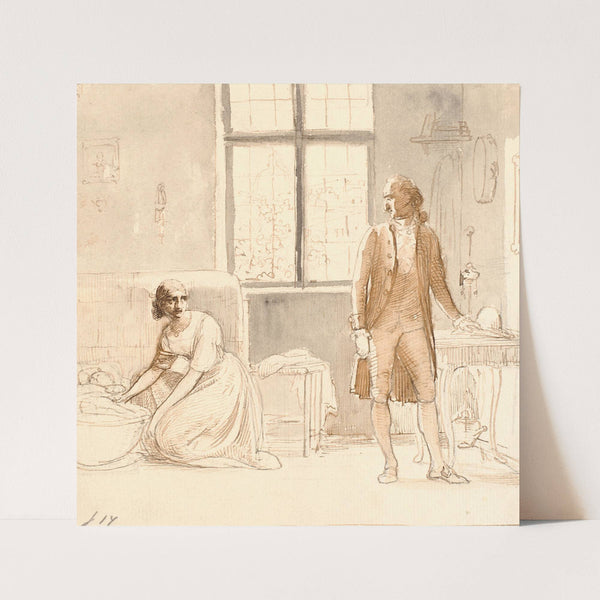 Goethe hos enken i Rom (1810 – 1873) by Wilhelm Marstrand