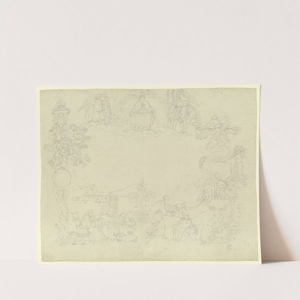 Goethes Faust; Titelblatt in Arabesken (1814) by Peter von Cornelius