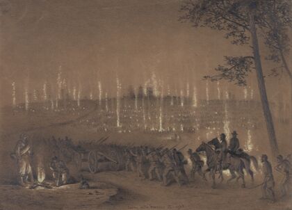 Going into bivouac at night