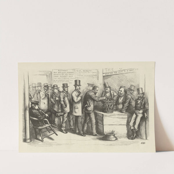 Going through the form of universal suffrage (1871) by Thomas Nast