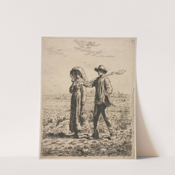 Going to work (1863) by Jean-François Millet