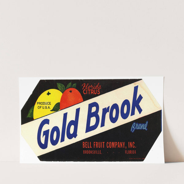 Gold Brook Brand Citrus Label (1930-1950)
