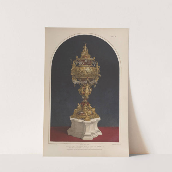 Gold vase - enriched with jewels and enamels by Matthew Digby Wyatt