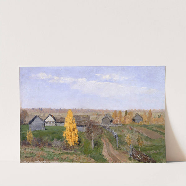 Golden autumn. Slobodka by Isaac Levitan