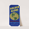 Golden Globe Brand Florida Citrus Fruit Label (1930-1950)