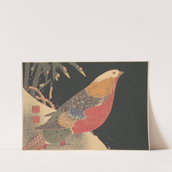 Golden Pheasant in the Snow (ca. 1900) by Itō Jakuchū