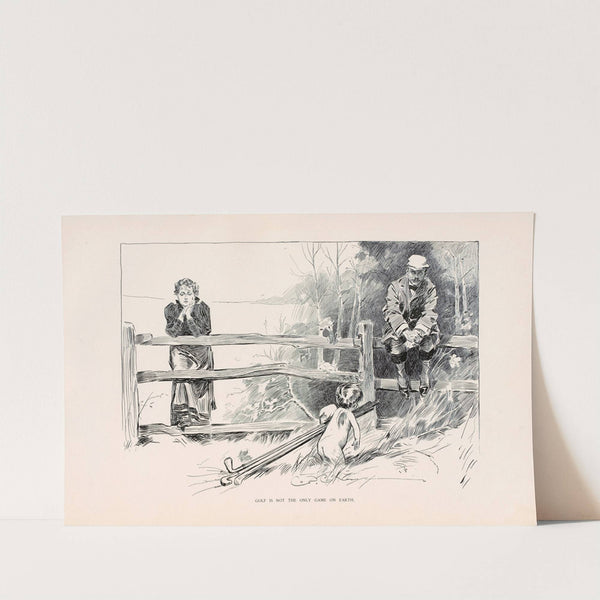 Golf is not the only game on earth (1896) by Charles Dana Gibson