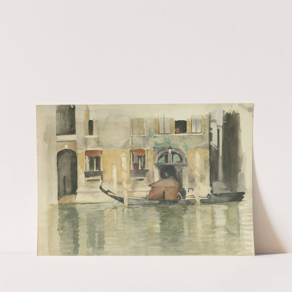 Gondel voor een Venetiaans huis by Willem Witsen