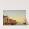 Gondole Traversant L’entrée Du Grand Canal by Félix Ziem