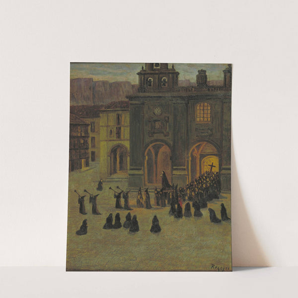 Good Friday Morning in Orduña (1903) by Darío de Regoyos