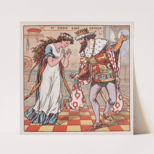 Good king Arthur (1877) by Walter Crane