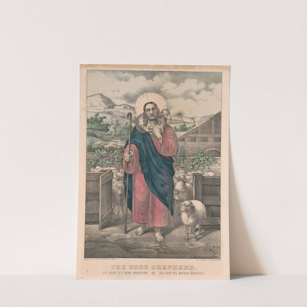 Good shepherd Je suis el bon pasteur by Currier & Ives.