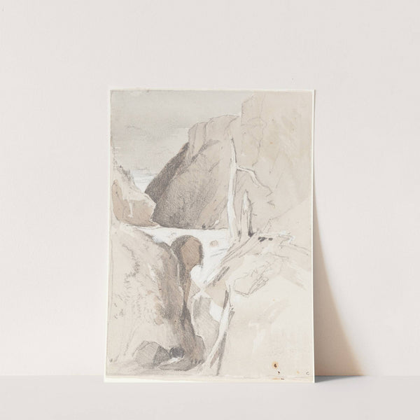 Gorge with Tree Stumps by John Sell Cotman