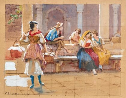 Gossip (Study for ‘il Pettegolezzo’)