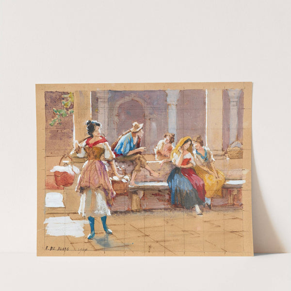 Gossip (Study for ‘il Pettegolezzo’) (1900) by Eugen von Blaas