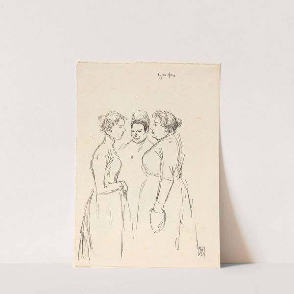 Gossiping Women by Théophile Alexandre Steinlen