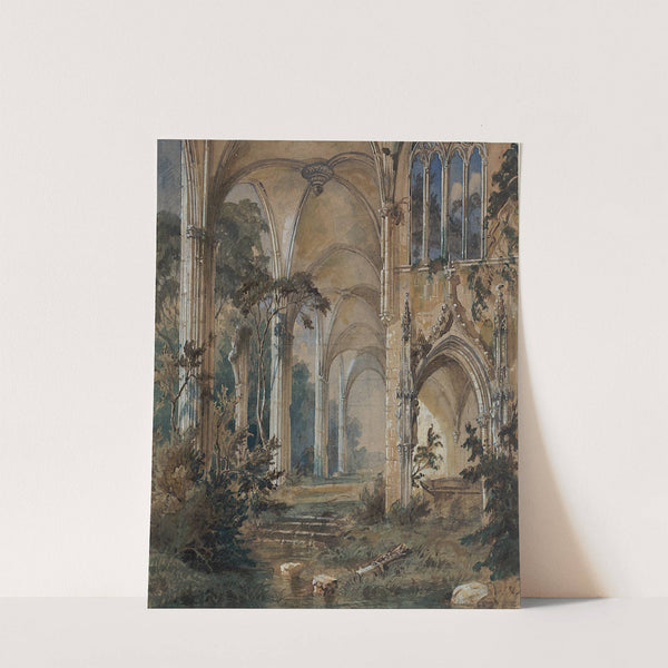 Gothic Church Ruin by Carl Blechen