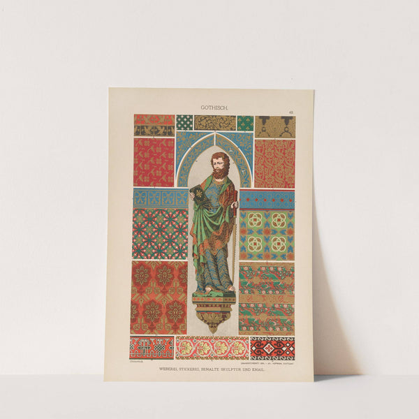 Gotisch – Weberei, Stickerei, Bemalte Skulptur und Email (1887) by Heinrich Dolmetsch