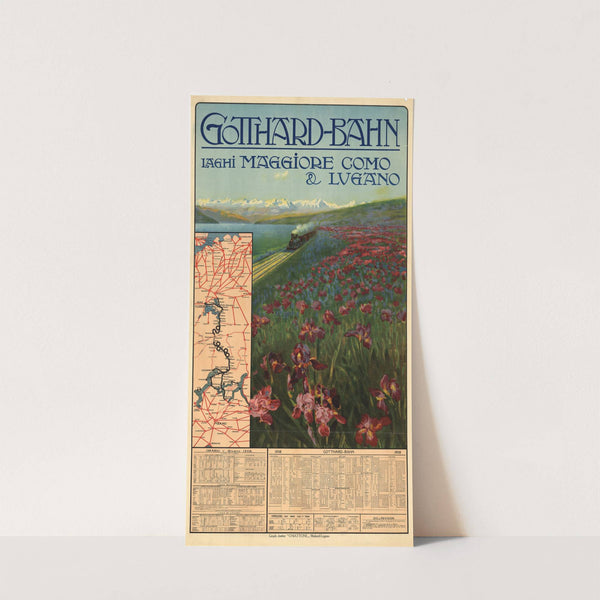 Gotthard-Bahn, Laghi Maggiore, Como e Lugano (1908) by Gabriele Chiattone