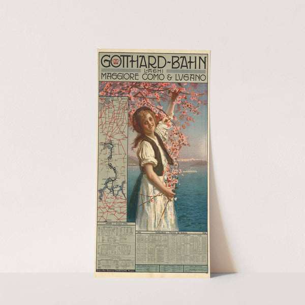 Gotthard-Bahn, Laghi Maggiore, Como e Lugano (1906) by Gabriele Chiattone