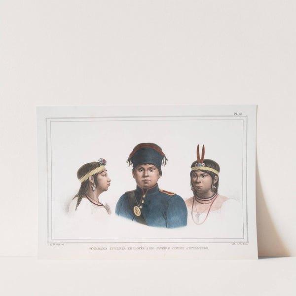 Gouaranis civilisés employés à Rio Janeiro comme artilleurs by Jean Baptiste Debret