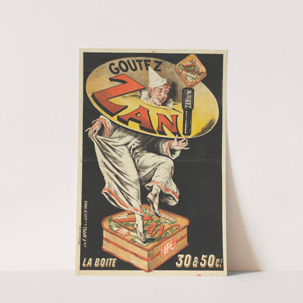 Goûtez Zan (1888) by Lith. F. Appel