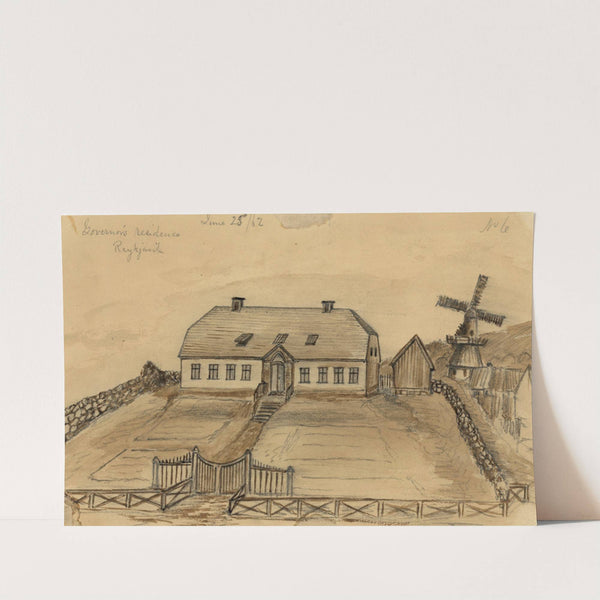 Governor's residence Reykjavik by Bayard Taylor