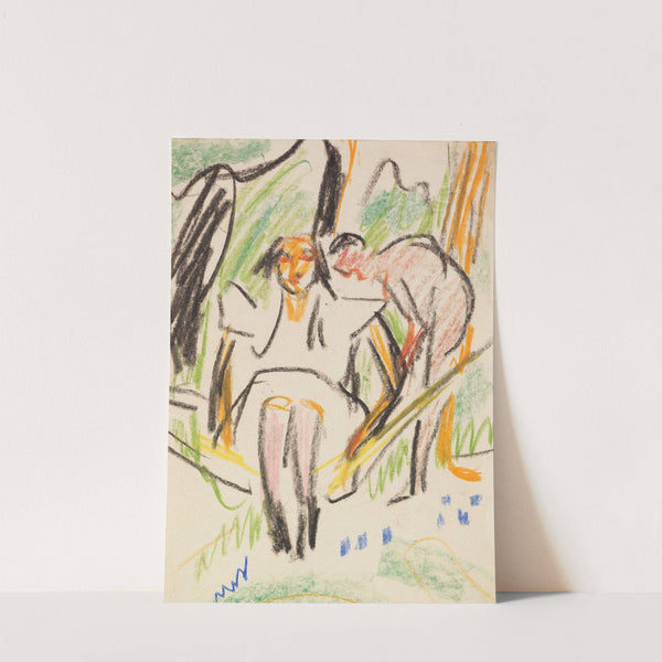 Grabender Bauer (Digging Peasant) by Ernst Ludwig Kirchner