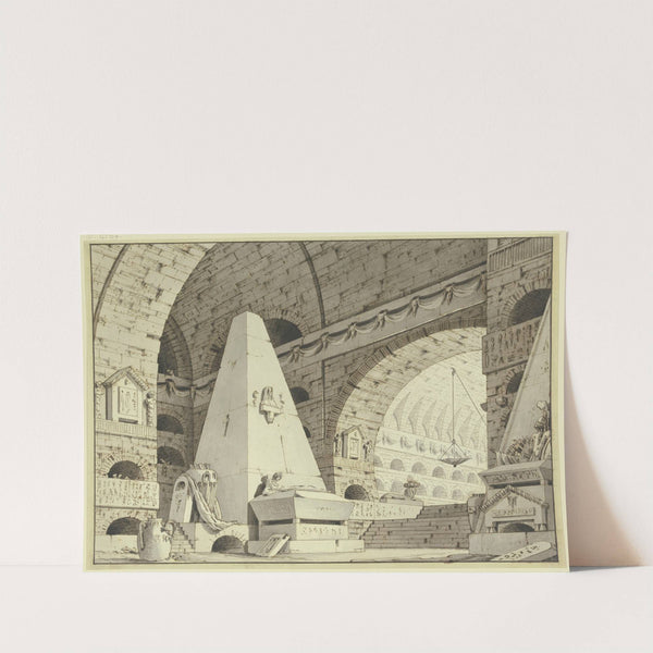 Grabgewölbe mit einer Pyramide by Giorgio Fuentes