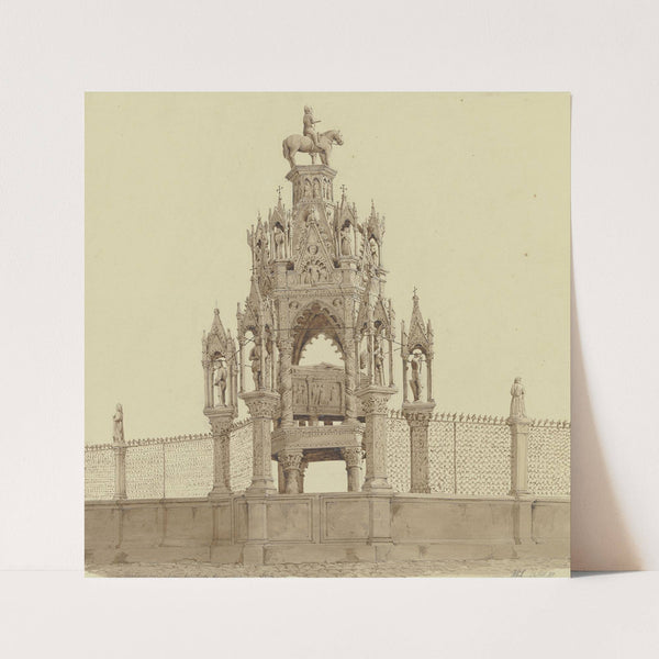 Grabmal der Scaliger bei S. Maria Antica in Verona (1850) by Friedrich Wilhelm Ludwig