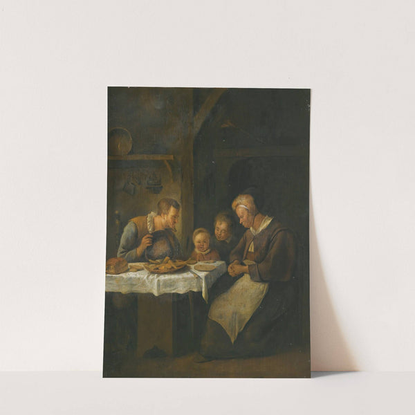 Grace Before A Meal by Jan Steen