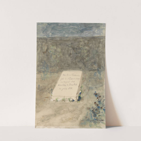 Graf van Mr. Carel Vosmaer te Territet by Jozef Israëls