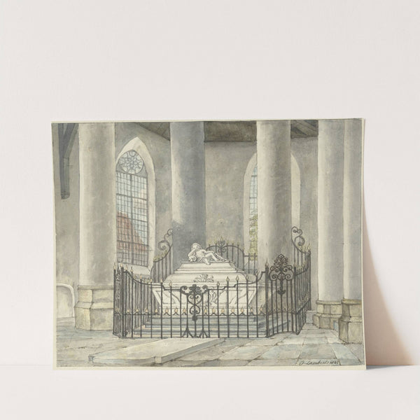 Grafmonument van Catharina Alida van der Dussen, in een kerk te Culemborg by Gerrit Lamberts