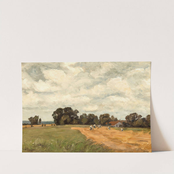 Grain Harvest in the Alpine Foreland by Josef Willroider