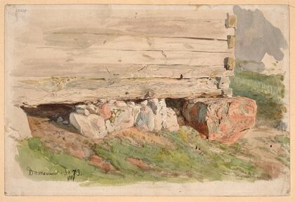 Granary foundations in Domaniewo (1873)