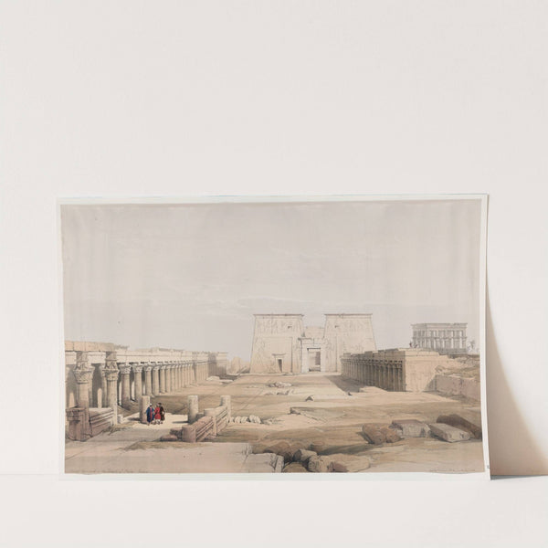 Grand approach to the Temple of Philæ, Nubia. (1846-1849) by David Roberts