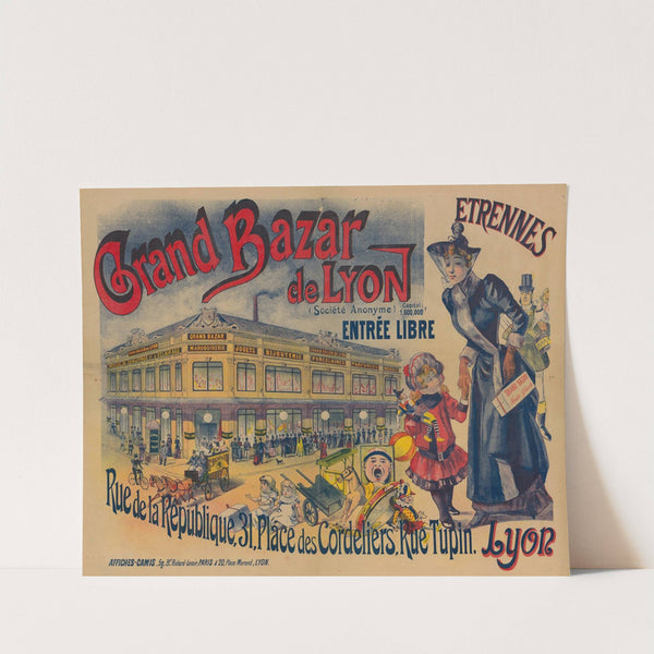 Grand Bazar de Lyon… entrée libre. Etrennes (1891) by Imp. Camis