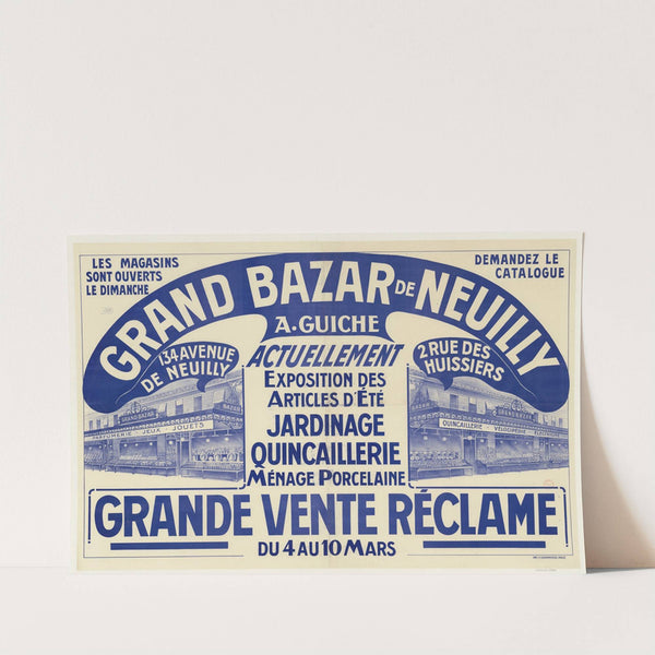 Grand bazar de Neuilly, A. Guiche (1911) by Imp. F. Champenois