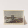 Grand birds eye view of the Great East River suspension bridge Connecting the cities of New York & Brooklyn (1885) by Currier & Ives.